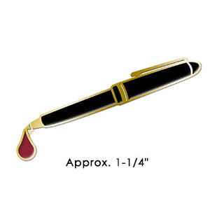 Write with Blood pin by Kayi Wong