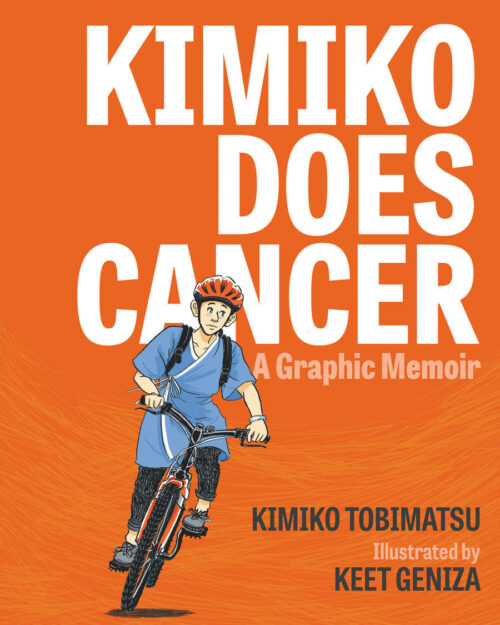 Cover art shows a boy riding a bicycle against a bright orange background.
