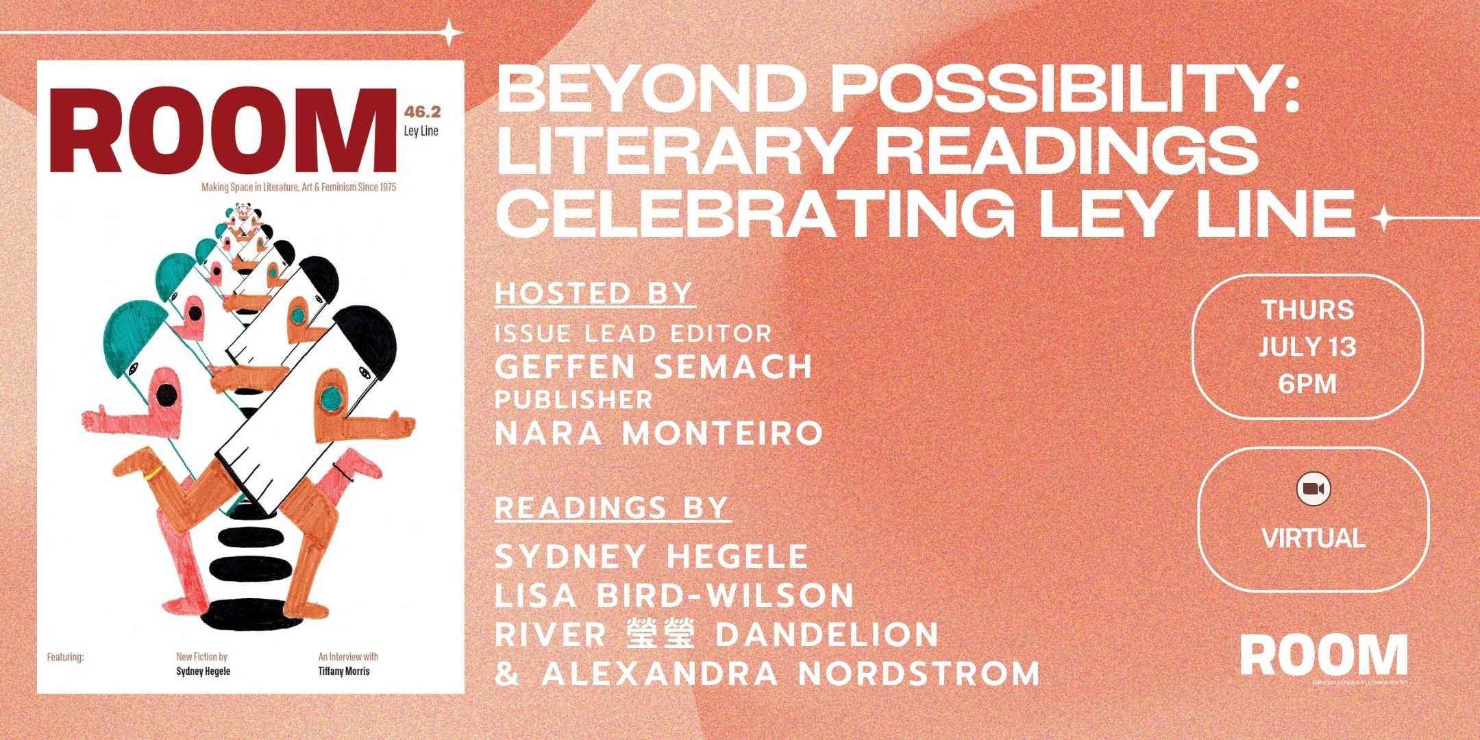 Beyond Possibility Literary Readings Celebrating Room 46.2 Ley