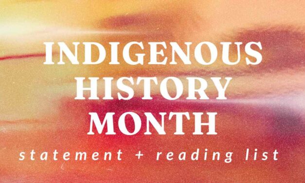Indigenous History Month Statement and Reading List
